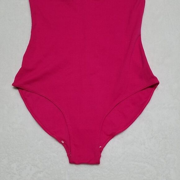 VINTAGE Fizzical Pink Full Coverage Bodysuit Med - Picture 10 of 16